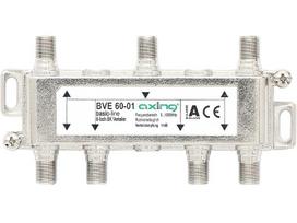 TV, SAT, HDMI, DVI kabeliai ir priedai // Konektori, aksesuāri un instrumenti koaksiālajiem kabeļiem // 77-138# Rozgałęźnik f: bve 60-01 gn-6gn axing