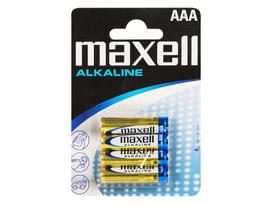 Akumuliatoriai ir baterijos // AA, AAA ir kitų dydžių baterijos, įkrovikliai – galima užsakyti // 8643# Bateria alkaliczna aaa 1.5 lr3 maxell 4szt blister