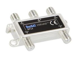 TV, SAT, HDMI, DVI kabeliai ir priedai // Konektori, aksesuāri un instrumenti koaksiālajiem kabeļiem // 77-217# Rozgałęźnik f: gn-4gn sp14 digisat 5-2400mhz"