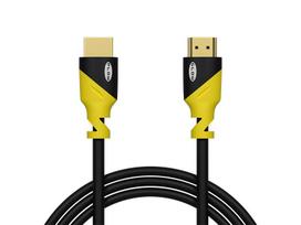 TV, SAT, HDMI, DVI kabeliai ir priedai // HDMI, DVI, AUDIO jungiamieji laidai ir priedai // 92-655# Przyłącze hdmi-hdmi yellow proste 3m 4k`
