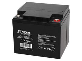Akumuliatoriai ir baterijos // 12V, 6V, 4V akumuliatorius švino-rūgšties hermetiškas AGM VRLA // 82-227# Akumulator żelowy 12v 40ah xtreme 195x172x165_6"