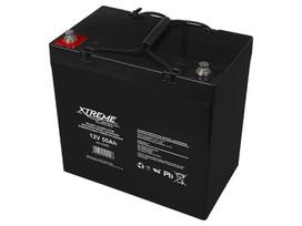 Akumuliatoriai ir baterijos // 12V, 6V, 4V akumuliatorius švino-rūgšties hermetiškas AGM VRLA // 82-228# Akumulator żelowy 12v 55ah xtreme 227x207x137_6"