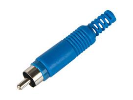 Jungtys // Different Audio, Video, Data connection plug and sockets // 93-559# Wtyk rca cinch  niebieski hq