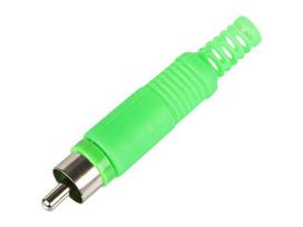 Jungtys // Different Audio, Video, Data connection plug and sockets // 93-560# Wtyk rca cinch  zielony hq