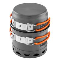 Sporto ir aktyvaus poilsio // Tourism accessories // Garnki turystyczne 2 w 1 z radiatorem + torba