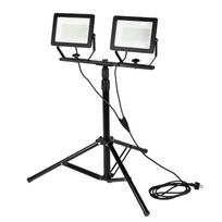 Įrankiai ir matavimo prietaisai // Įrankių, priedų naujienos // Reflektor podwójny 2x 100W SMD LED 2 x 8500 lm na statywie 1.8 m