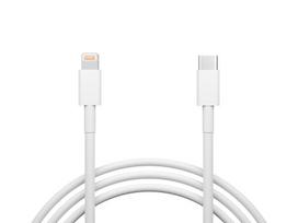 Planšetdatori ir planšetinių kompiuterių priedai // USB Kabeliai // 66-158# Przyłącze usb-c -iphone 1m białe woreczek