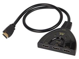 Jungtys // Different Audio, Video, Data connection plug and sockets // 92-169# Rozgałęźnik hdmi wtyk hdmi- 3 gniazda hdmi
