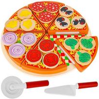 Žaidimų zona | PC | Konsolės | Priedai // Žaislai ir žaidimai vaikams // Pizza drewniana -  zestaw 22471