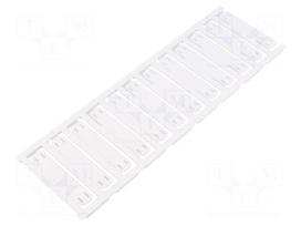 Label | 7÷40mm | polyamide 66 | white | -40÷100°C | cable ties | UL94V-2