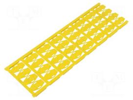 Label | 7÷40mm | polyamide 66 | yellow | -40÷100°C | cable ties | H: 24mm