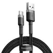 Cable USB A - USB C 2m QC3.0 grey+black BASEUS