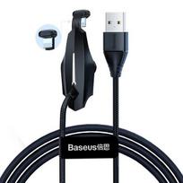 Cable USB A - IP Lightning 1.2m with suction cup black BASEUS