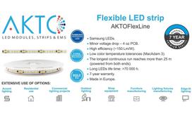 LED strip, 24V 22W/m, IP20, cold white 6500K, 3358lm/m, Samsung SMD, PREMIUM AKTO