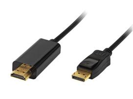 TV, SAT, HDMI, DVI kabeliai ir priedai // HDMI, DVI, AUDIO jungiamieji laidai ir priedai // 92-028# Przyłącze display port-hdmi 1,8m