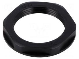 Nut | PG29 | polyamide | black | Thread: PG | -20÷90°C