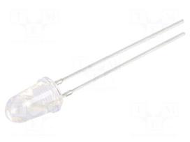 LED | UV | 30° | 20mA | 114mW | 370÷380nm | 3÷3.8VDC | THT | Front: convex