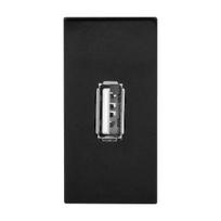 Įrankiai ir matavimo prietaisai // Įrankių, priedų naujienos // NOEN USB data, gniazdo modułowe 22,5x45mm USB data 2.0, czarne