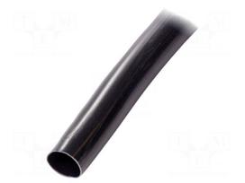 Insulating tube | PVC | black | -20÷125°C | Øint: 18mm | L: 100m | UL94V-0