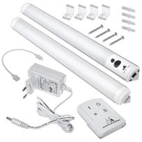 Vidaus universalus apšvietimas // LED virštinkiniai ir sieniniai šviestuvai // Podszafkowa lampa LED Maclean, liniowa, zestaw 2 moduły z pilotem i zasilaczem, max 4 moduły na jednym zasilaczu, MCE245