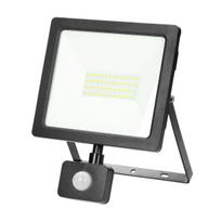 LED apšvietimas // LED prožektoriai // ALLED 50W Naświetlacz LED z PIR, 3700lm, IP44, 4000K, Alu+Glass