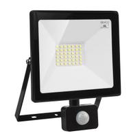 LED apšvietimas // LED prožektoriai // Naświetlacz LED z czujnikiem ruchu Maclean, slim 30W, 2400lm, barwa neutralna biała (4000K), IP44,  MCE630 NW PIR