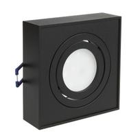 LED apšvietimas // Šviestuvai iš naujų pristatymų // Oprawa podtynkowa, tuba LED Maclean, oczko, SPOT, dla MR16/GU10, kolor czarny, 94x94x32mm, kwadratowa, alu, MCE464 B
