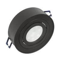 LED apšvietimas // Šviestuvai iš naujų pristatymų // Oprawa podtynkowa, tuba LED Maclean, oczko, SPOT, dla źródeł światła MR16/GU10, kolor czarny, 94x32mm, okrągła, alu, MCE462 B