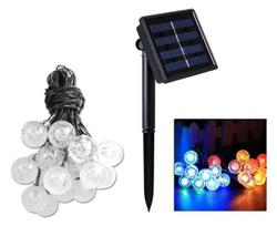 LED apšvietimas // Šviestuvai iš naujų pristatymų // ZD69E Girlanda solar. ogrodowa 20led rgb