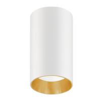 LED apšvietimas // Šviestuvai iš naujų pristatymų // Oprawa natynkowa / tuba Maclean, punktowa, okrągła, aluminiowa, GU10, 55x100mm, kolor biały/złoty, MCE458 W/G