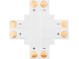 LED apšvietimas // Šviestuvai iš naujų pristatymų // 4882# Konektor do taśm led typu "+" 8mm 2pin