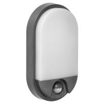 Įrankiai ir matavimo prietaisai // Įrankių, priedų naujienos // NEFRYT LED 10W, oprawa ogrodowa z czujnikiem ruchu PIR, 800lm, IP54, 4000K, szara
