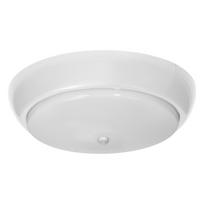 Įrankiai ir matavimo prietaisai // Įrankių, priedų naujienos // KOKO oprawa 2xE27 z czujnikiem ruchu PIR, 2x40W, biała-polipropylen, klosz matowy-poliwęglan, IP44, IK10