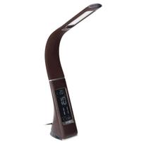 Interjero Šviestuvai | Dizaino Šviesos // Stalinės lempos, Darbo apšvietimas // DOLOMIT LED 5W, lampka biurkowa z budzikiem, 300lm, 4000K, brązowa