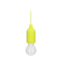 Interjero Šviestuvai | Dizaino Šviesos // Grindiniai, lubiniai ir pakabinami šviestuvai // Bateryjna lampka nocna na sznurku 1W LED, 3 x AAA, limonkowa