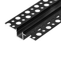 Įrankiai ir matavimo prietaisai // Įrankių, priedų naujienos // Profil aluminiowy do taśm LED, 2000 x 55 x 13 mm, wpuszczany w karton gips, czarny