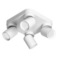 Įrankiai ir matavimo prietaisai // Įrankių, priedų naujienos // MALTA SP 4, oprawa ścienno-sufitowa, GU10 max. 4x12W, IP20, biała, kwadratowa podstawa