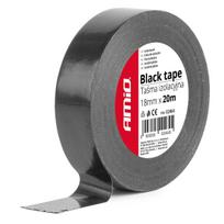 Instaliacinės izoliacinės ir sujungimo medžiagos // Izoliacinės juostos // Taśma izolacyjna szkot czarna pcv 18mm x 20m amio-02464