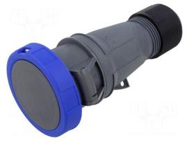 Connector: AC supply 3-phase | plug | female | 32A | 250VAC | IP&S | IP67