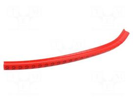 Marker: cable | Marking: 2 | 1.7÷3.5mm | H: 7mm | A: 6mm | leaded | L: 5mm