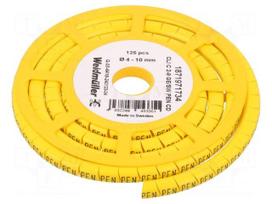 Markers | Marking: PEN | 4÷10mm | PVC | yellow | -30÷80°C | leaded | CLI C