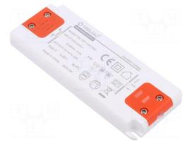 Power supply: switching | LED | 12W | 12VDC | 1A | 220÷240VAC | IP20 | 68%