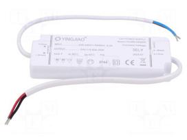 Power supply: switching | LED | 20W | 24VDC | 830mA | 220÷240VAC | IP44