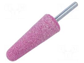 Grindingstone | metal,steel | ceramics | plunger | 6mm | conical