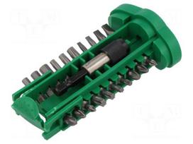 Tools set: screwdriver bits | Holder: E6,3mm | 50mm | 1/4" | 20pcs.