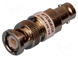 Attenuator | BNC socket,BNC plug | 50Ω | 20dB | 4GHz | 42.6mm
