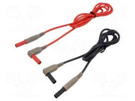 Test lead: kit | banana plug 4mm,angular banana plug 4mm | 18AWG