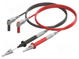 Test leads | Inom: 10A | banana 4mm plug | black,red