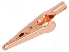 Crocodile clip | 10A | Grip capac: max.7.9mm | Socket size: 4mm