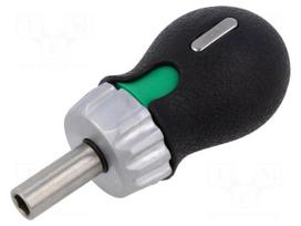 Screwdriver: screwdriver handle | with ratchet | 1/4"